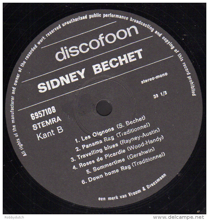 * LP *  SIDNEY BECHET - PETITE FLEUR (Holland - Jazz