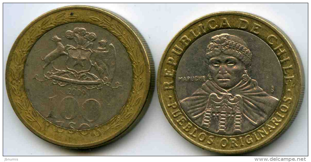 Chili Chile 100 Pesos 2009 KM 236 - Chili