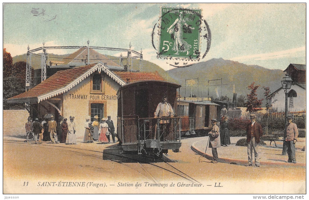 VOSGES  88   SAINT ETIENNE  STATION DES TRAMWAYS DE GERARDMER  TRAIN - Saint Etienne De Remiremont