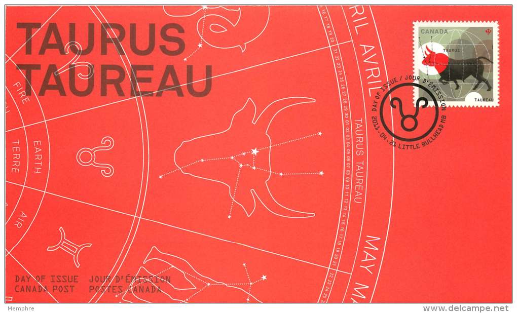 2011    Signs Of The  Zodiac: Taurus  Sc 2450  Single From Booklet - 2011-...