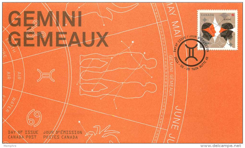 2011    Signs Of The  Zodiac: Gemini  Sc 2451  Single From Booklet - 2011-...