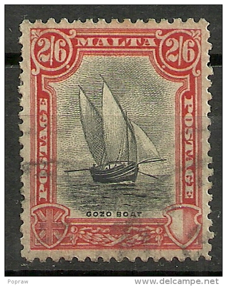 MALTA YVERT 130 VF USED. BOAT, BATEAU, BARCO. - Malta