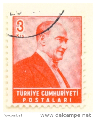 TURKEY  -  1955  Kemal Attaturk  3k  Used As Scan - Usati