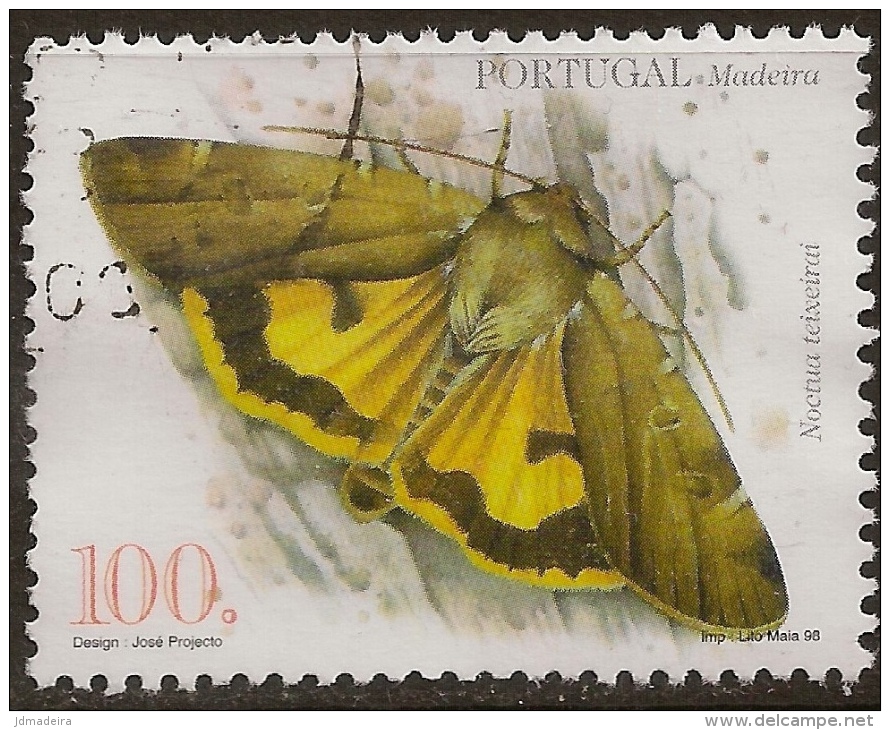 Portugal - 1998 Madeira Butterflies - Used Stamps