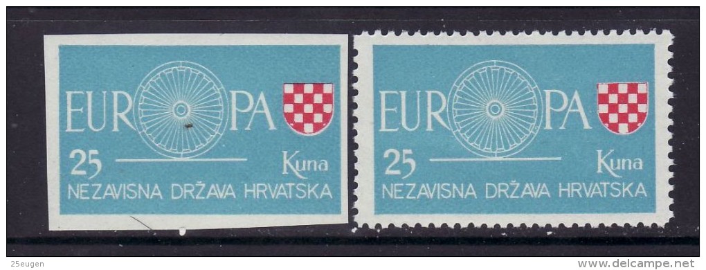 CROATIA - NEZAVISNA DRZAWA HRWATSKA 1960 EUROPA CEPT  MNH - 1960