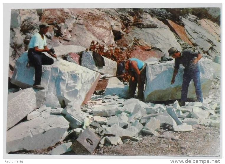 MASSA CARRARA - Carrara - Cave Di Marmo - Animata Mestieri Lavori - Marble - Massa