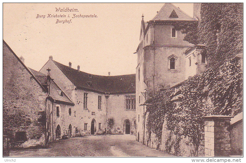 AK Waldheim - Burg Kriebstein Im Zschopautale - Burghof - 1916 (11766) - Waldheim
