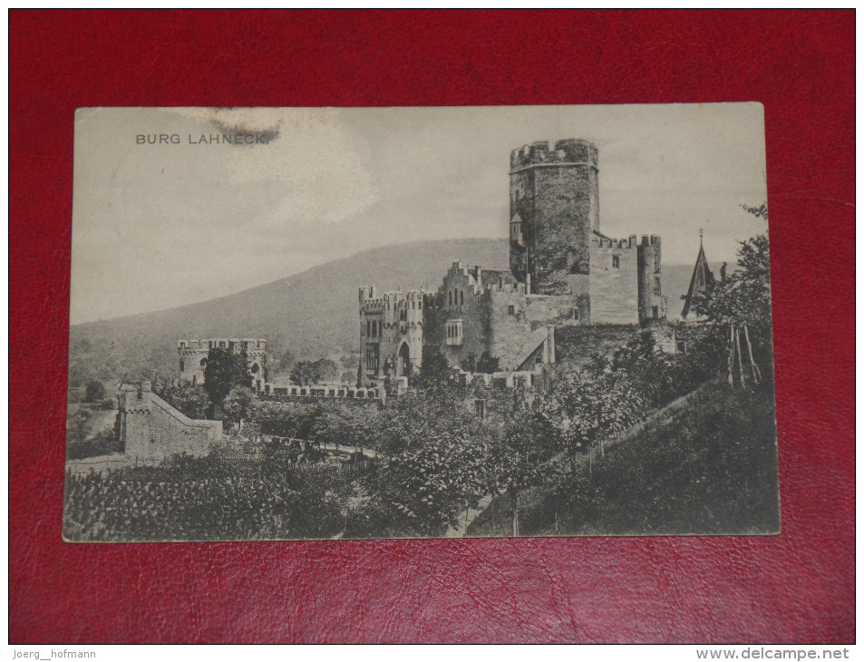 Burg Lahneck Lahnstein Oberlahnstein Rheinland Pfalz Gebraucht Used Germany Postkarte Postcard - Lahnstein