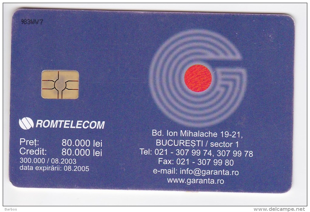 Romania ,  Phonecard  , 2003 , Advertising ,  Used - Other & Unclassified