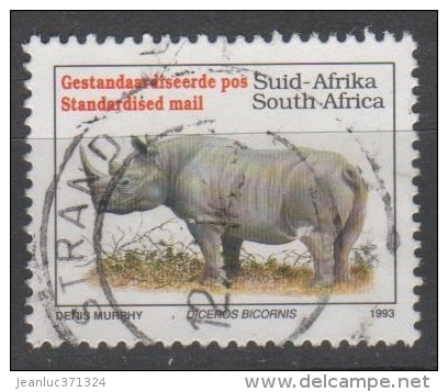 N° 813 O Y&T  1993 Rhinocéros (Diceros Bicornis) - Oblitérés