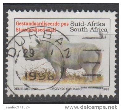 N° 813 O Y&T  1993 Rhinocéros (Diceros Bicornis) - Oblitérés