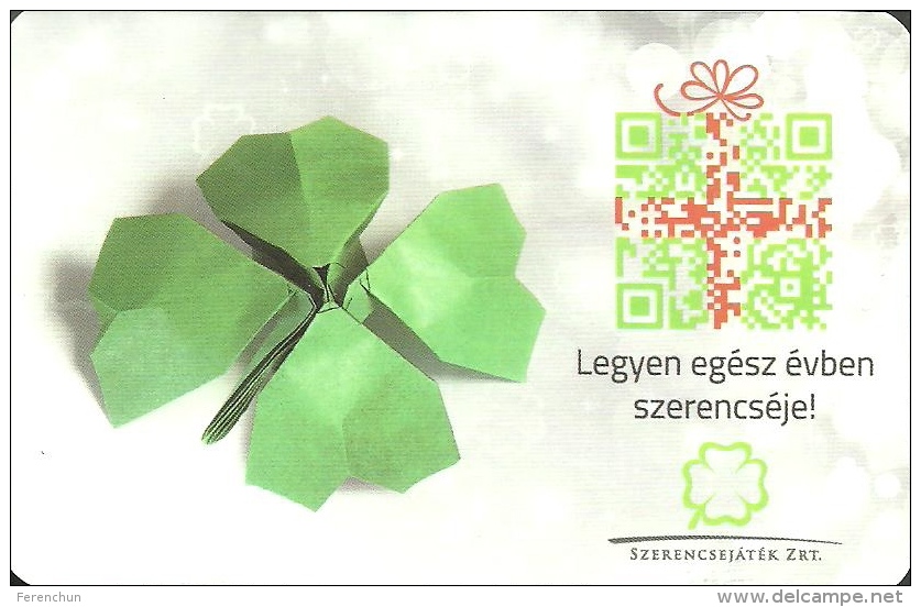 GAMBLING * LOTTERY * FOOTBALL POOL * FOUR LEAF CLOVER * ORIGAMI * CALENDAR * Szerencsejatek 2015 * Hungary - Tamaño Pequeño : 2001-...