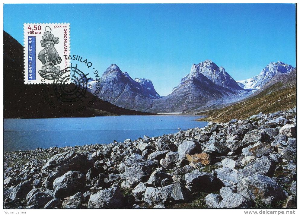 PA1213 Greenland 1999 Alpine Canyon Scenery Heritage Maximum Card MNH - Lettres & Documents