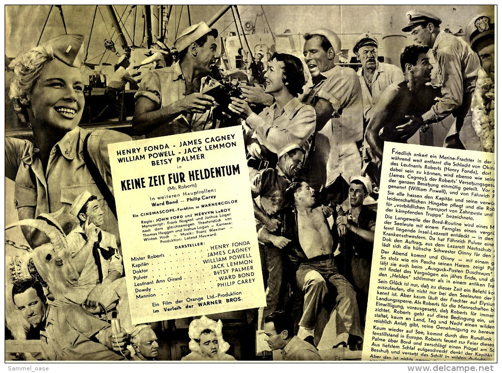 Das Neue Film-Programm Von Ca. 1955  -  "Keine Zeit Für Heldentum"  -  Mit Henry Fonda , James Cagney - Revistas