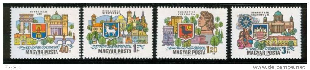 HUNGARY - 1969. Towns Of Danube Bend Cpl.Set MNH! - Unused Stamps