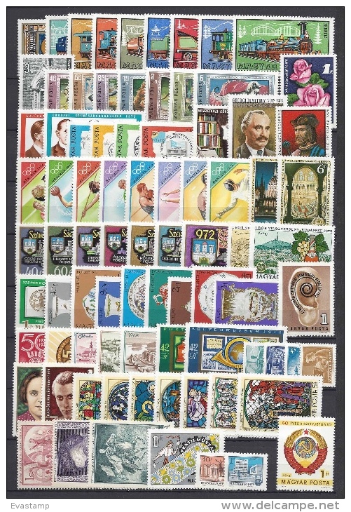 HUNGARY - 1972.Complete Year Set With Souvenir Sheets MNH!!!  112 EUR!!! - Collections