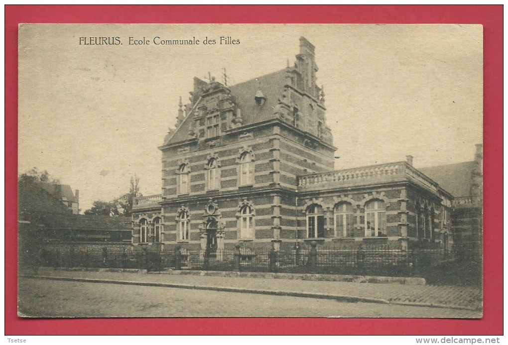 Fleurus - Ecole Communale Des Filles - 1921 ( Voir Verso ) - Fleurus