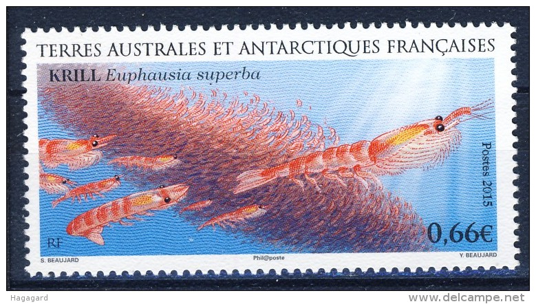#TAAF 2015. Shrimps. MNH(**) - Unused Stamps