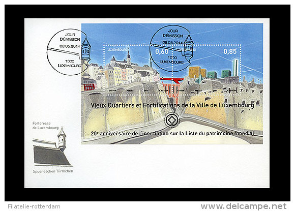 Luxemburg / Luxembourg - MNH / Postfris - FDC Unesco Stad Luxemburg 2014 - Ongebruikt