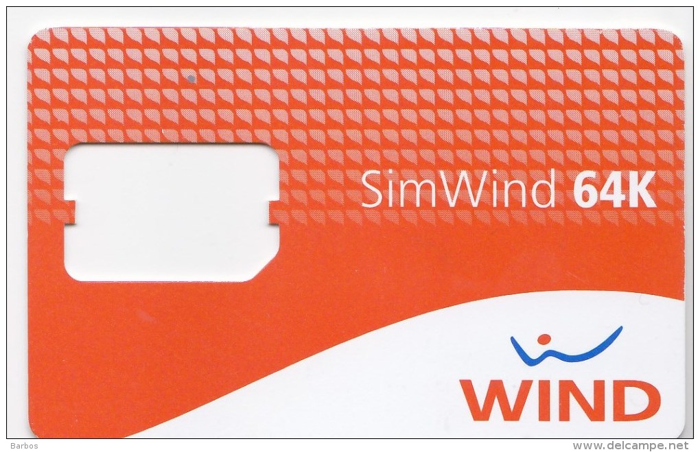 Italy ,  SIM Card , SIMWIND 64K ,  Used - [2] Sim Cards, Prepaid & Refills