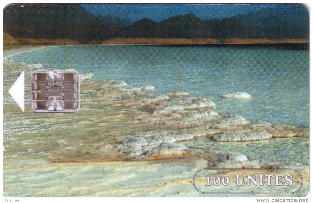 DJIBOUTI PAYSAGE 100U UT N° BLEU BLUE SALT SEL - Gibuti