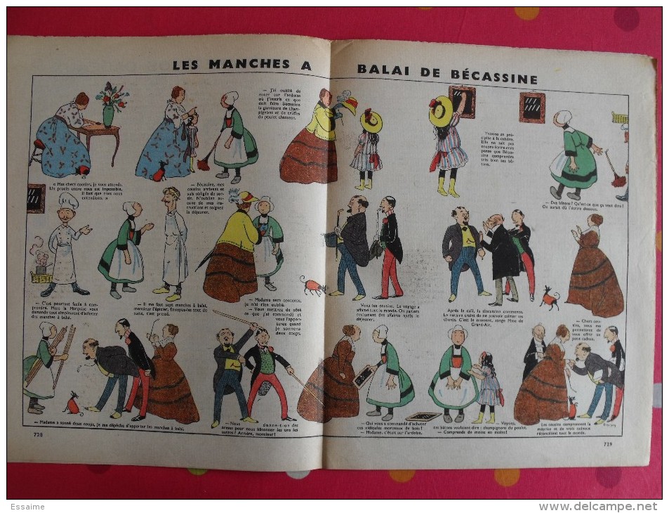 9 revues La Semaine de Suzette de 1951 et 1952. manon lessel bécassine félix le chat Pécoud Calvo coquin. A redécouvrir