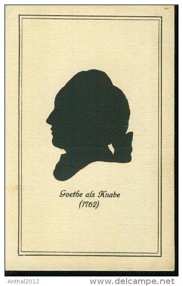 Scherenschnitt Silhouette Goethe Als Knabe Boy 1762 - Silhouette - Scissor-type