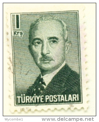 TURKEY  -  1948  President Inonu  1k  Used As Scan - Gebruikt