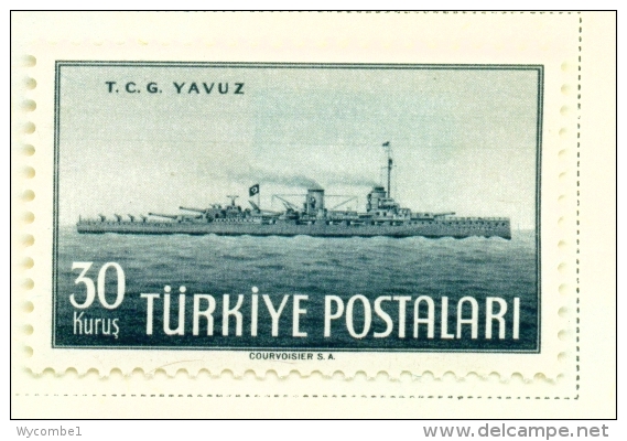TURKEY  -  1948  Navy Day  30k  Mounted/Hinged Mint - Unused Stamps