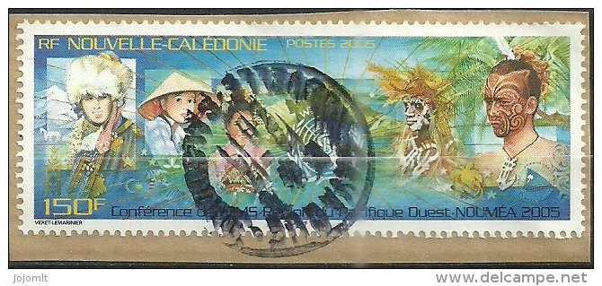 Nouvelle Calédonie Timbre S/ Fragment Oblitéré - Used Stamp On Cover Fragment - Y&T N° 952 - Année Year 2005 - Usados