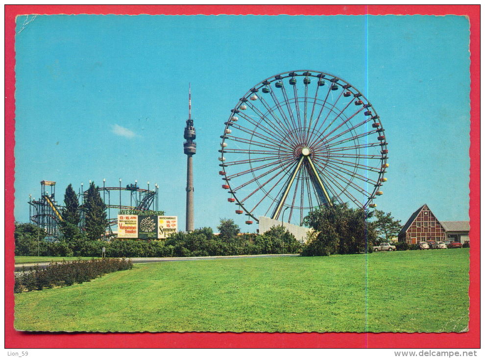 161536 / DORTMUND -  TV  TELEVISION TOWER , WESTFALENPARK Fernsehturm 220 M RIESENRAD - USED BIER STAD Germany Allemagne - Dortmund