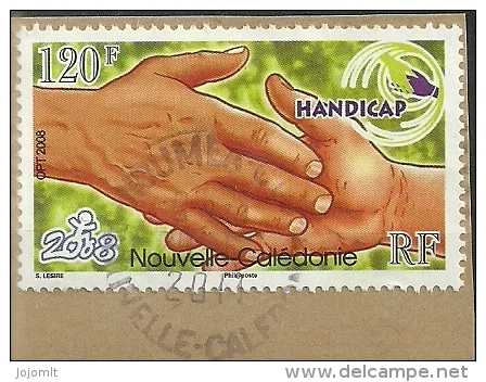 Nouvelle Calédonie Timbre S/ Fragment Oblitéré - Used Stamp On Cover Fragment - Y&T N° 1056 - Année Year 2008 - Oblitérés