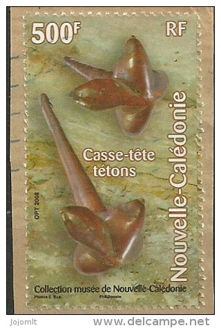 Nouvelle Calédonie Timbre S/ Fragment Oblitéré - Used Stamp On Cover Fragment - Y&T N° 1044 - Année Year 2008 - Gebruikt