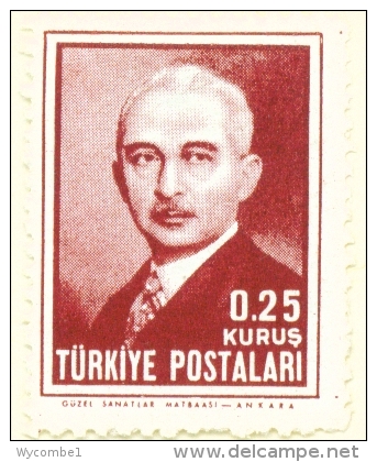 TURKEY  -  1946  President Inonu  0.25k  Mounted/Hinged Mint - Unused Stamps
