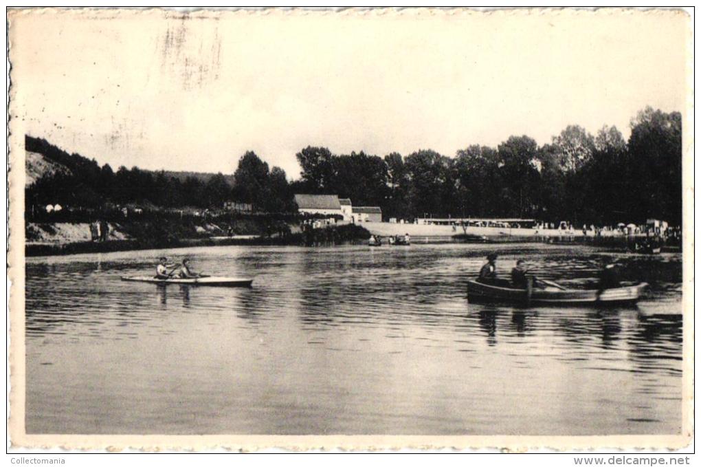 2  CP Chaumont Gistoux  Château    1906     Ronvau Plage  Canotage - Chaumont-Gistoux