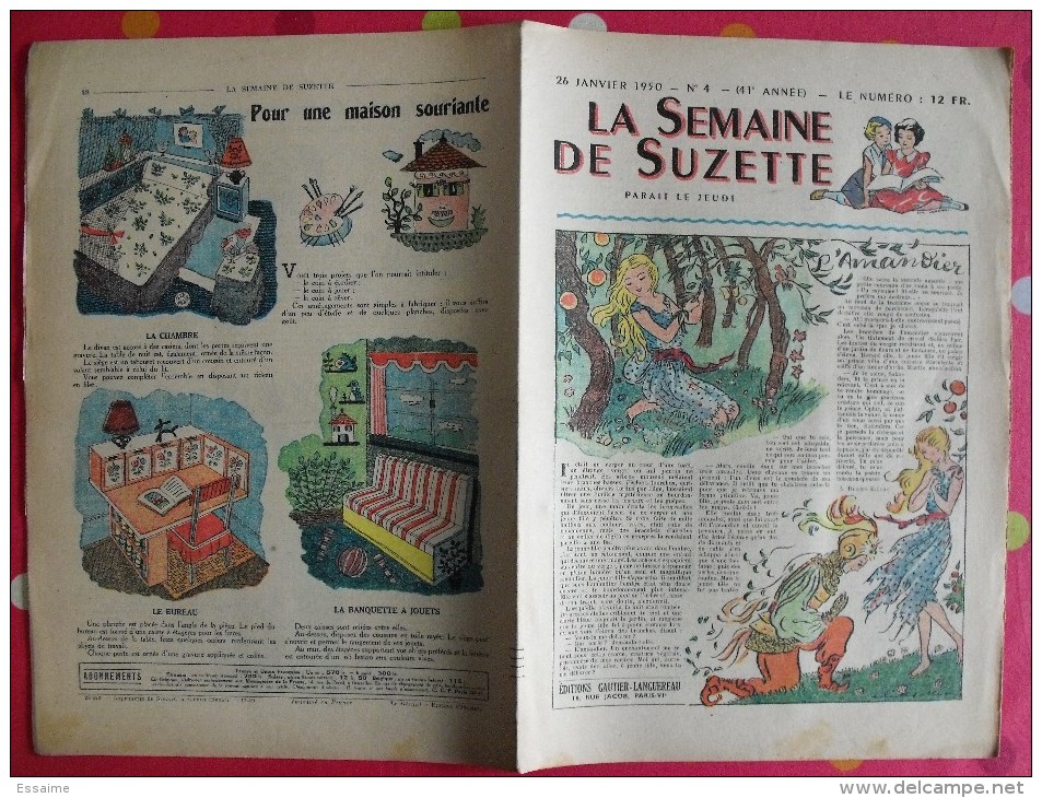 9 revues La Semaine de Suzette 1950. Manon Iessel, Sels, Pécoud, Salcedo, Desrieux. A redécouvrir