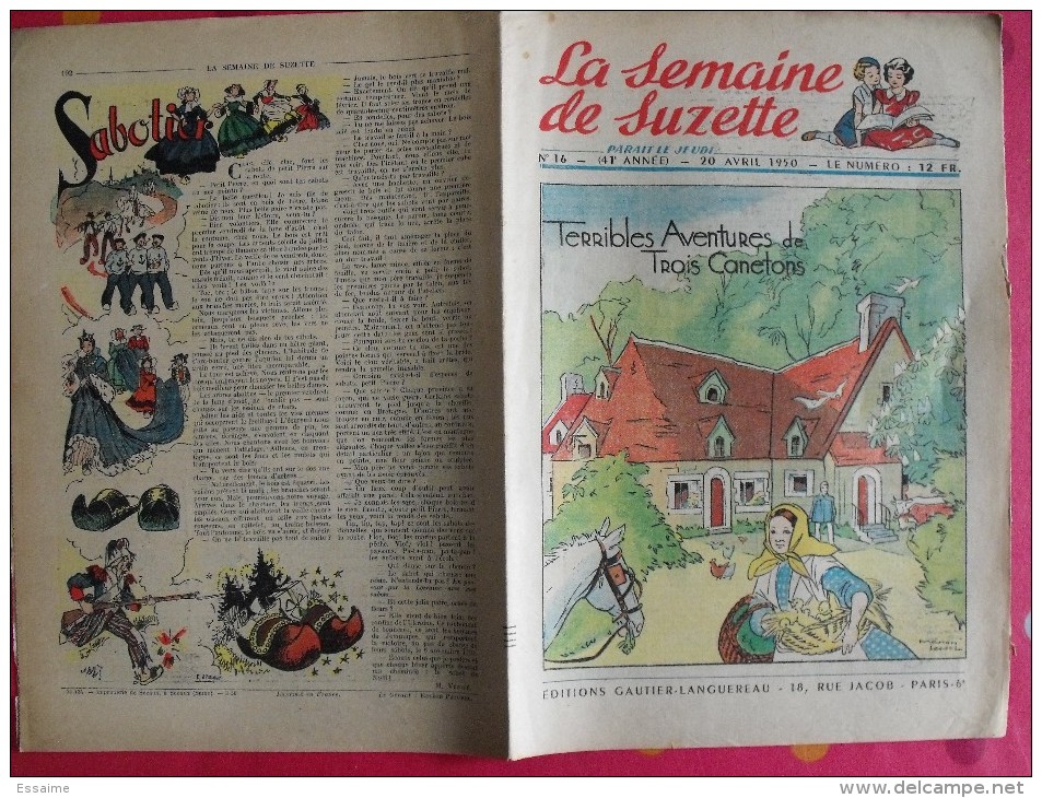 10 revues La Semaine de Suzette 1950. Manon Iessel, Sels, Pécoud, Salcedo, Desrieux. A redécouvrir