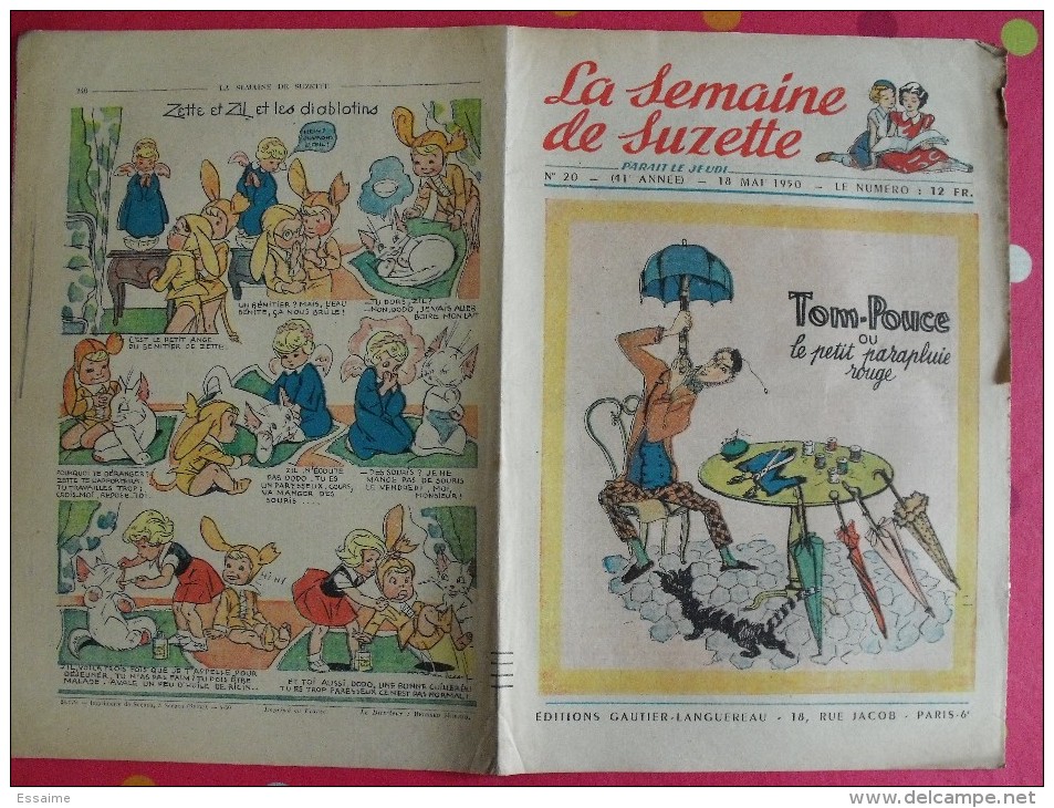 10 Revues La Semaine De Suzette 1950. Bécassine Pinchon, Manon Iessel, Sels, Pécoud, Salcedo, Desrieux. A Redécouvrir - La Semaine De Suzette