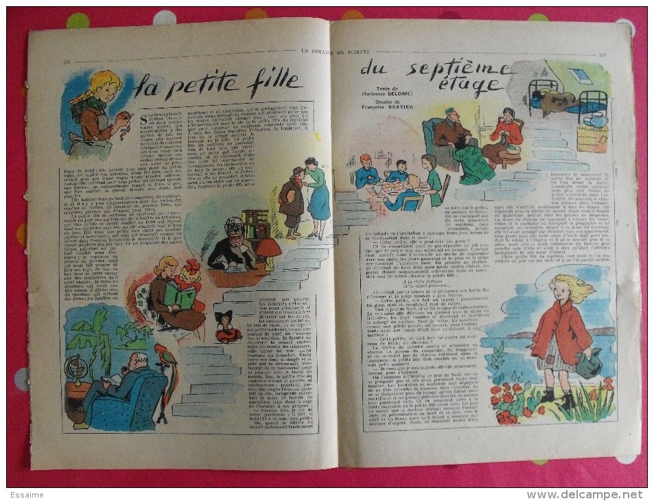 10 revues La Semaine de Suzette 1950. Bécassine Pinchon, Manon Iessel, Sels, Pécoud, Salcedo, Desrieux. A redécouvrir