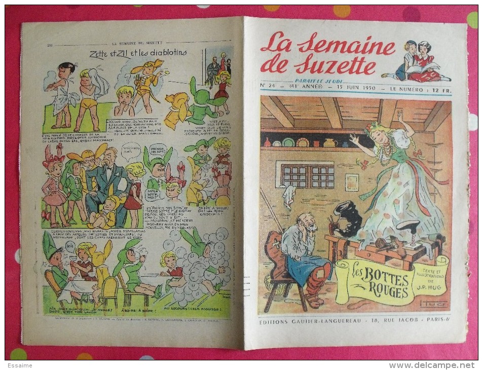 10 revues La Semaine de Suzette 1950. Bécassine Pinchon, Manon Iessel, Sels, Pécoud, Salcedo, Desrieux. A redécouvrir