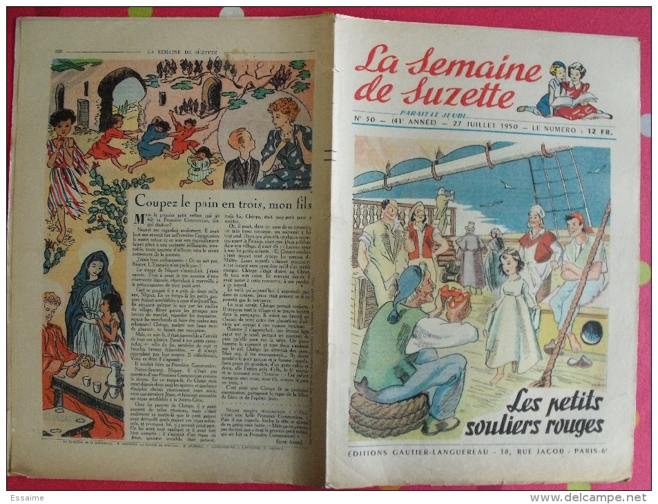 10 Revues La Semaine De Suzette 1950. Bécassine Pinchon, Manon Iessel, Sels, Pécoud, Salcedo, Desrieux. A Redécouvrir - La Semaine De Suzette