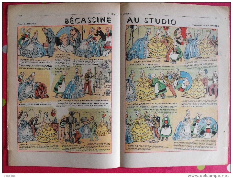 10 revues La Semaine de Suzette 1950. Bécassine Pinchon, Manon Iessel, Sels, Pécoud, Salcedo, Desrieux. A redécouvrir