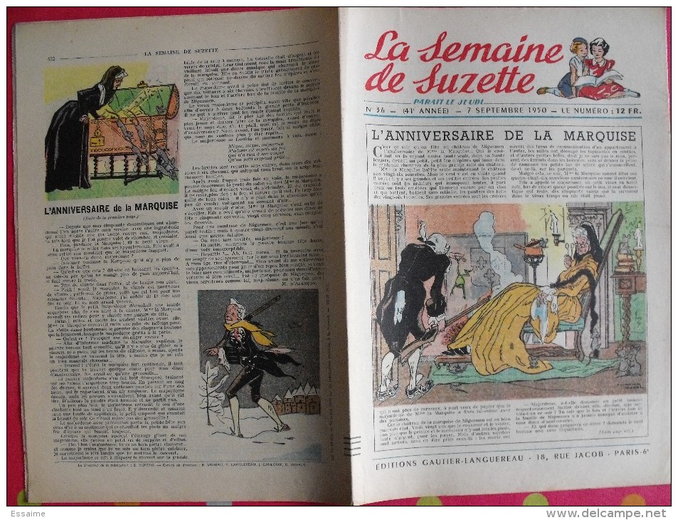 10 revues La Semaine de Suzette 1950. Bécassine Pinchon, Manon Iessel, Sels, Pécoud, Salcedo, Desrieux. A redécouvrir