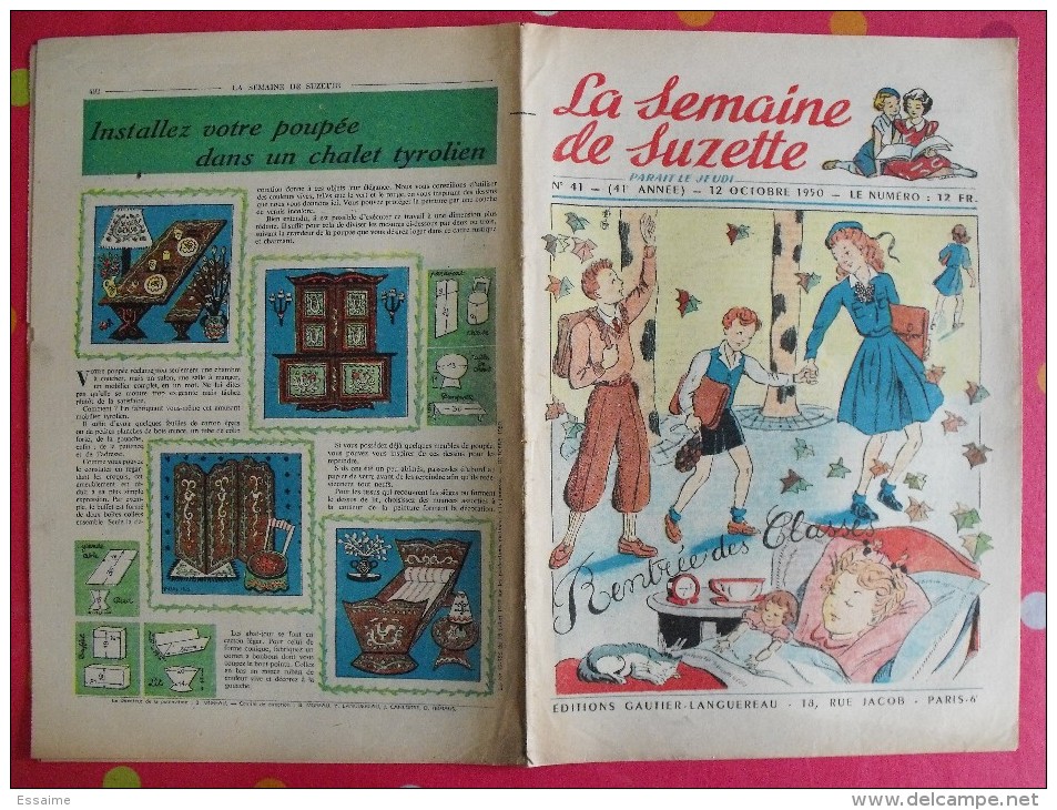 13 Revues La Semaine De Suzette 1950. Bécassine Pinchon, Manon Iessel, Sels, Pécoud, Salcedo, Desrieux. A Redécouvrir - La Semaine De Suzette