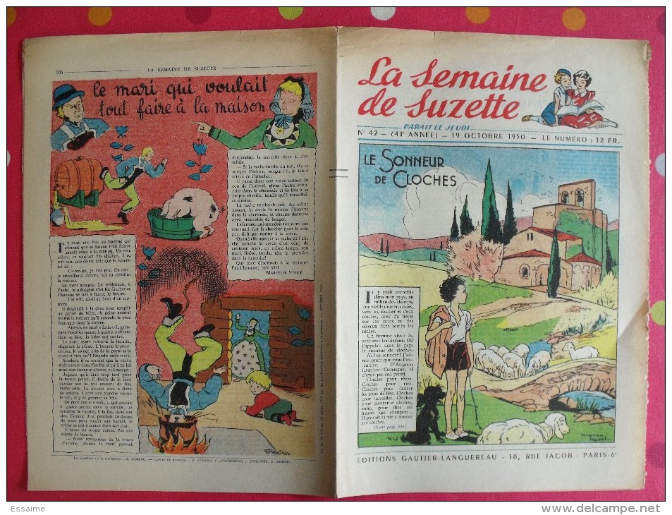 13 revues La Semaine de Suzette 1950. Bécassine Pinchon, Manon Iessel, Sels, Pécoud, Salcedo, Desrieux. A redécouvrir