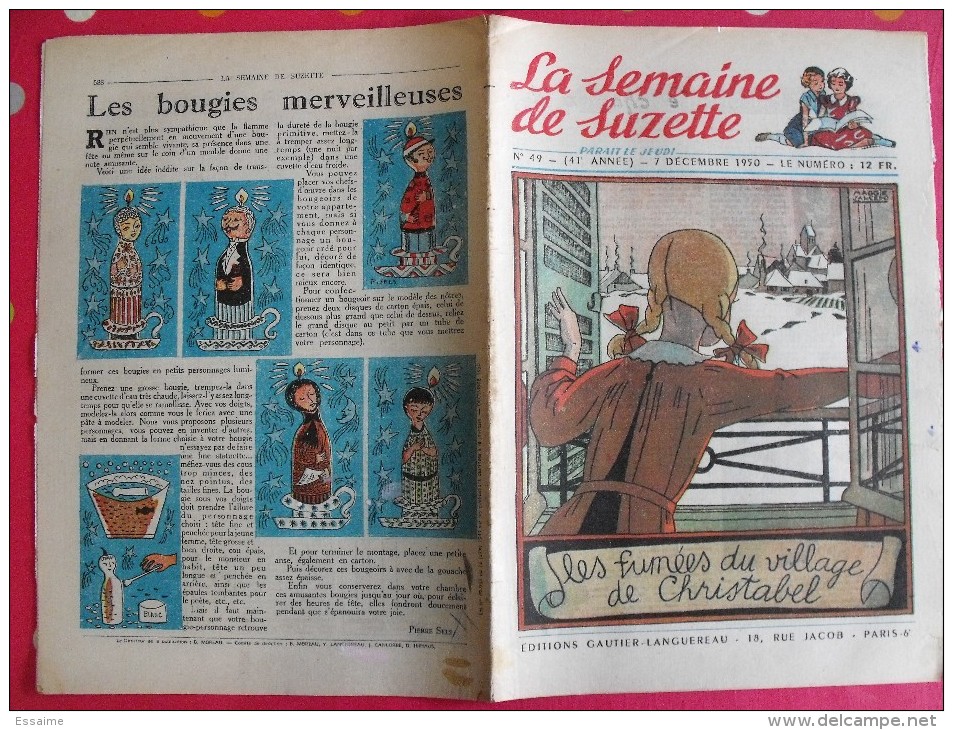 13 revues La Semaine de Suzette 1950. Bécassine Pinchon, Manon Iessel, Sels, Pécoud, Salcedo, Desrieux. A redécouvrir