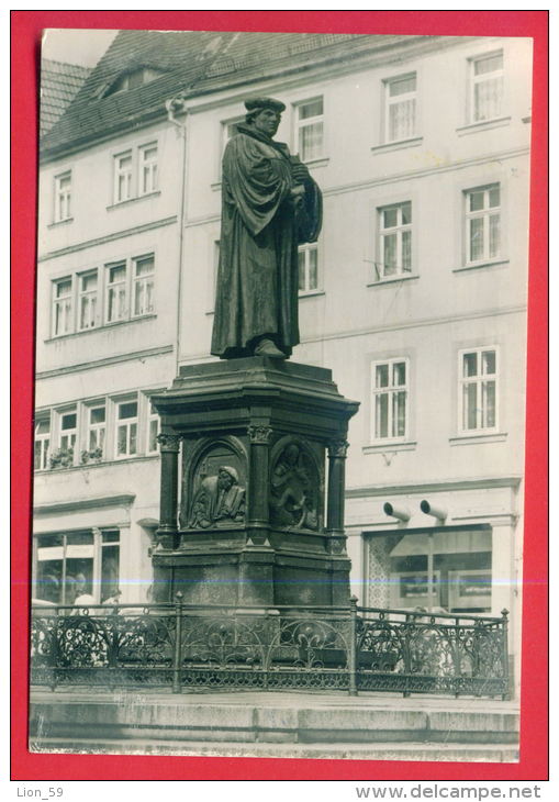 161574 / Lutherstadt Eisleben - Protestant Reformer Martin Luther  Monument ( Luther-Denkmal ) Germany Allemagne Deutsch - Lutherstadt Eisleben