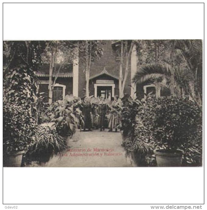 JNTP7761-LFT5999.Tarjeta Postal De JAEN.Casa,arboles,jardin.entrada  Y Recepcion Del Balneario De MARMOLEJO..Jaen. - Jaén