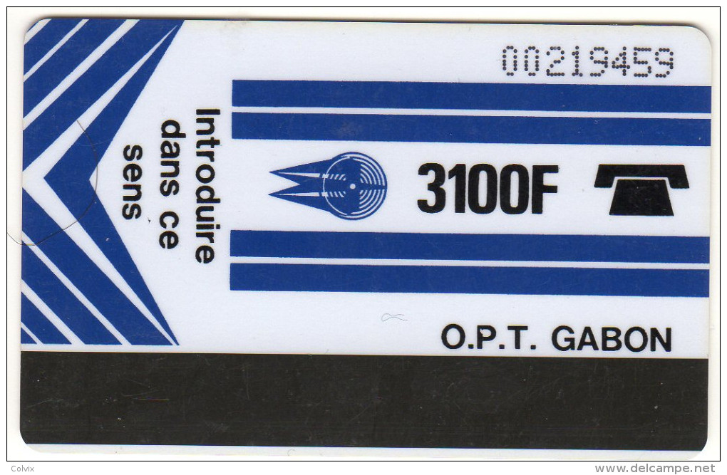 GABON REF MV CARDS GAB-03   3100 F - Gabun