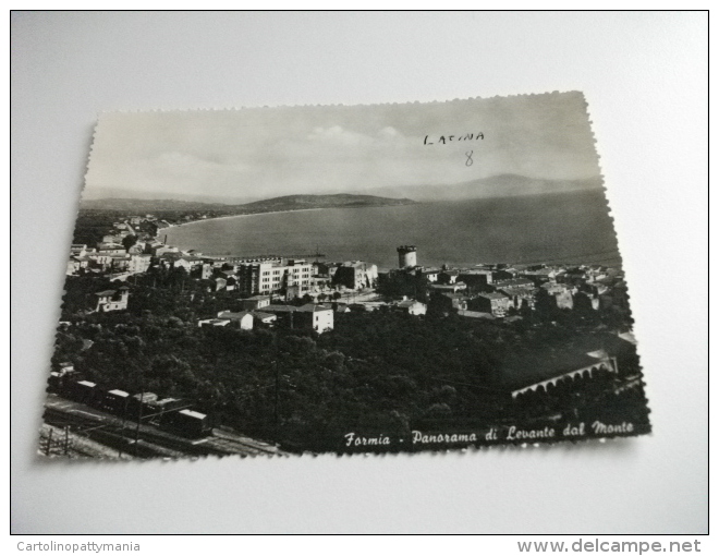 FORMIA PANORAMA DI LEVANTE DAL MONTE BINARI FERROVIA TRENO - Latina